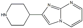 2-piperidin-4-ylimidazo[1,2-a]pyrimidine Struktur