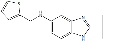 2-tert-butyl-N-(thiophen-2-ylmethyl)-1H-1,3-benzodiazol-5-amine Struktur