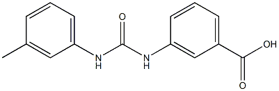 3-({[(3-methylphenyl)amino]carbonyl}amino)benzoic acid Struktur