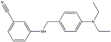 3-({[4-(diethylamino)phenyl]methyl}amino)benzonitrile Struktur