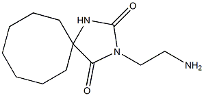 3-(2-aminoethyl)-1,3-diazaspiro[4.7]dodecane-2,4-dione Struktur