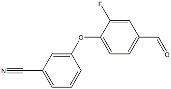 3-(2-fluoro-4-formylphenoxy)benzonitrile Struktur