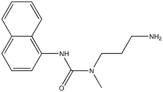 3-(3-aminopropyl)-3-methyl-1-naphthalen-1-ylurea Struktur