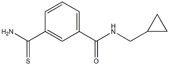 3-(aminocarbonothioyl)-N-(cyclopropylmethyl)benzamide Struktur