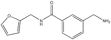 3-(aminomethyl)-N-(2-furylmethyl)benzamide Struktur