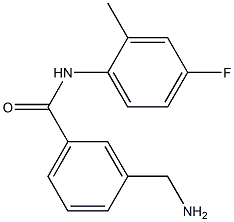 3-(aminomethyl)-N-(4-fluoro-2-methylphenyl)benzamide Struktur