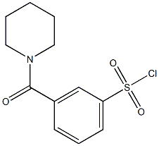 3-(piperidin-1-ylcarbonyl)benzene-1-sulfonyl chloride Struktur