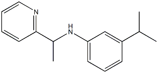 3-(propan-2-yl)-N-[1-(pyridin-2-yl)ethyl]aniline Struktur