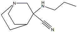 3-(propylamino)-1-azabicyclo[2.2.2]octane-3-carbonitrile Struktur