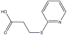 3-(pyridin-2-ylthio)propanoic acid Struktur