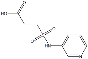 3-(pyridin-3-ylsulfamoyl)propanoic acid Struktur