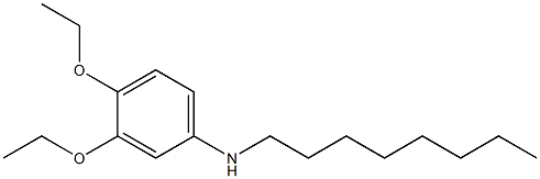 3,4-diethoxy-N-octylaniline Struktur