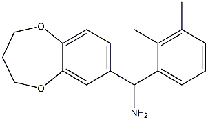 3,4-dihydro-2H-1,5-benzodioxepin-7-yl(2,3-dimethylphenyl)methanamine Struktur