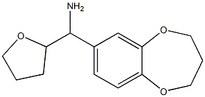 3,4-dihydro-2H-1,5-benzodioxepin-7-yl(oxolan-2-yl)methanamine Struktur