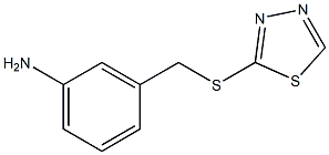 3-[(1,3,4-thiadiazol-2-ylsulfanyl)methyl]aniline Struktur