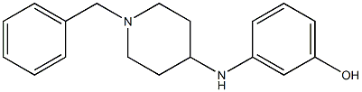 3-[(1-benzylpiperidin-4-yl)amino]phenol Struktur