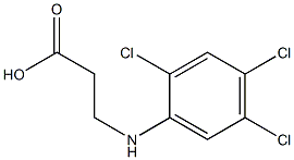 3-[(2,4,5-trichlorophenyl)amino]propanoic acid Struktur