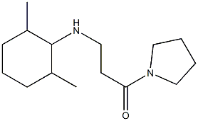 3-[(2,6-dimethylcyclohexyl)amino]-1-(pyrrolidin-1-yl)propan-1-one Struktur