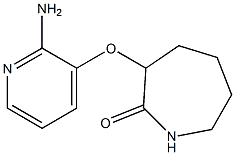 3-[(2-aminopyridin-3-yl)oxy]azepan-2-one Struktur