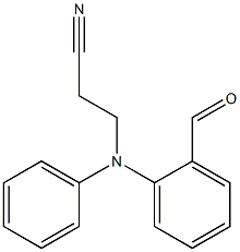 3-[(2-formylphenyl)(phenyl)amino]propanenitrile Struktur