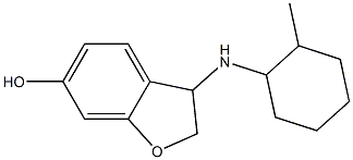 3-[(2-methylcyclohexyl)amino]-2,3-dihydro-1-benzofuran-6-ol Struktur