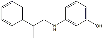 3-[(2-phenylpropyl)amino]phenol Struktur