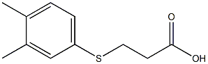 3-[(3,4-dimethylphenyl)sulfanyl]propanoic acid Struktur