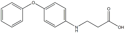 3-[(4-phenoxyphenyl)amino]propanoic acid Struktur