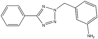 3-[(5-phenyl-2H-1,2,3,4-tetrazol-2-yl)methyl]aniline Struktur