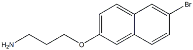 3-[(6-bromo-2-naphthyl)oxy]propan-1-amine Struktur