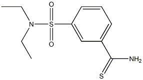 3-[(diethylamino)sulfonyl]benzenecarbothioamide Struktur