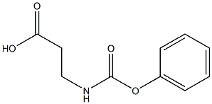 3-[(phenoxycarbonyl)amino]propanoic acid Struktur