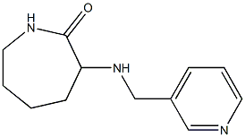 3-[(pyridin-3-ylmethyl)amino]azepan-2-one Struktur