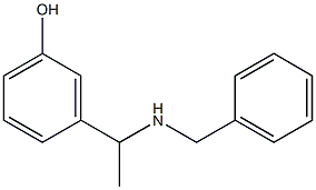 3-[1-(benzylamino)ethyl]phenol Struktur