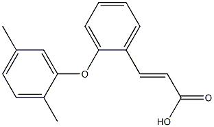 3-[2-(2,5-dimethylphenoxy)phenyl]prop-2-enoic acid Struktur