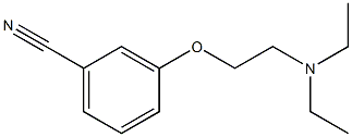 3-[2-(diethylamino)ethoxy]benzonitrile Struktur