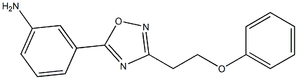 3-[3-(2-phenoxyethyl)-1,2,4-oxadiazol-5-yl]aniline Struktur