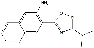 3-[3-(propan-2-yl)-1,2,4-oxadiazol-5-yl]naphthalen-2-amine Struktur