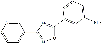 3-[3-(pyridin-3-yl)-1,2,4-oxadiazol-5-yl]aniline Struktur