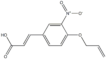 3-[3-nitro-4-(prop-2-en-1-yloxy)phenyl]prop-2-enoic acid Struktur