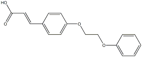 3-[4-(2-phenoxyethoxy)phenyl]prop-2-enoic acid Struktur