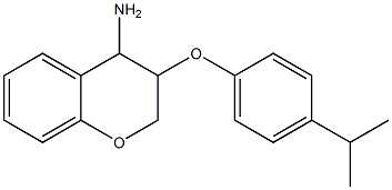 3-[4-(propan-2-yl)phenoxy]-3,4-dihydro-2H-1-benzopyran-4-amine Struktur