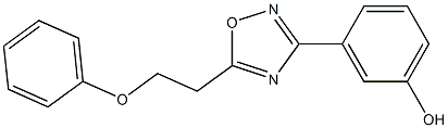 3-[5-(2-phenoxyethyl)-1,2,4-oxadiazol-3-yl]phenol Struktur