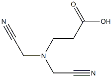 3-[bis(cyanomethyl)amino]propanoic acid Struktur