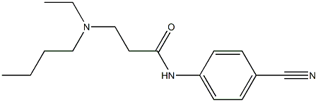 3-[butyl(ethyl)amino]-N-(4-cyanophenyl)propanamide Struktur