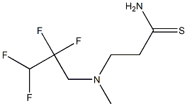 3-[methyl(2,2,3,3-tetrafluoropropyl)amino]propanethioamide Struktur