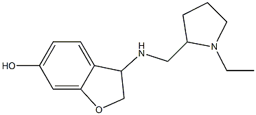 3-{[(1-ethylpyrrolidin-2-yl)methyl]amino}-2,3-dihydro-1-benzofuran-6-ol Struktur