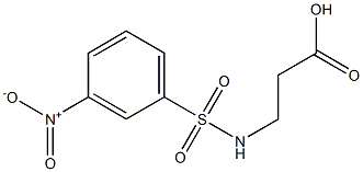 3-{[(3-nitrophenyl)sulfonyl]amino}propanoic acid Struktur