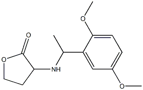 3-{[1-(2,5-dimethoxyphenyl)ethyl]amino}oxolan-2-one Struktur