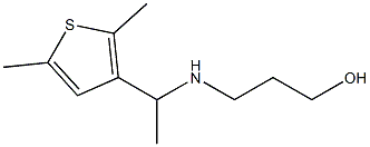 3-{[1-(2,5-dimethylthiophen-3-yl)ethyl]amino}propan-1-ol Struktur